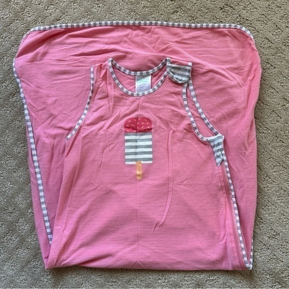 NFS. Nuzzlin sleep bag pink popsicle, size 12-18 months, EUC, generous sizing